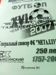 Металлург Выкса - Газовик-Д Оренбург. 11 мая 2007 год