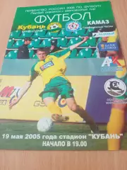 Кубань Краснодар - КамАЗ Набережные Челны. 19 мая 2005 год