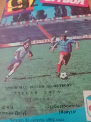 СКА Ростов - Турбостроитель Калуга. 13 августа 1992 год