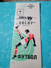 Динамо Москва - Днепр Днепропетровск. 16 июня 1973 год