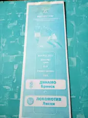Динамо Брянск - Локомотив Лиски. 28 октября 2009 год
