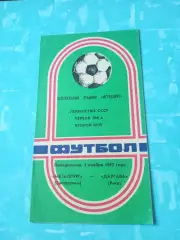 Металлург Запорожье - Даугава Рига. 1 ноября 1982 год