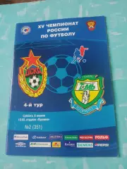 ЦСКА - Томь. 8 апреля 2006 год