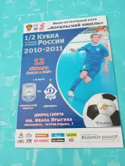 Кубок России. Норильский Никель - Динамо Москва. 12 января 2011 год