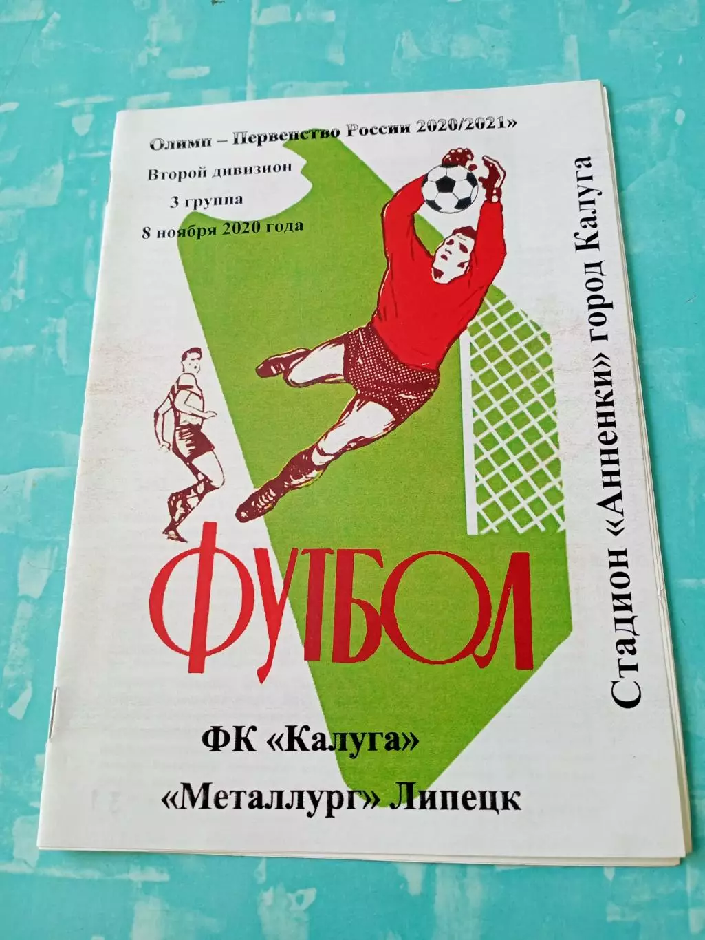 ФК Калуга - Металлург Липецк. 8 ноября 2020 год