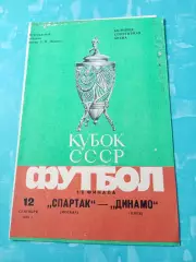 Кубок СССР. Спартак Москва - Динамо Киев. 12 сентября 1985 год