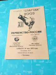 Спартак Луховицы - ФК Елец. 24 мая 2003 год