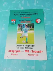 Кубок России, ЛФК. Фортуна Мытищи - Зоркий Красногорск. 25 июля 2005 год