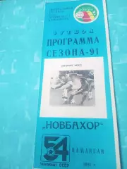 Футбол. Новбахор Наманган. 1991 год, 2 круг