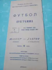 Шахтёр Донецк - Таврия Симферополь. 2 мая 1981 год