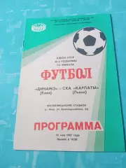 Кубок СССР. Динамо Киев - СКА Карпаты Львов. 14 мая 1987 год