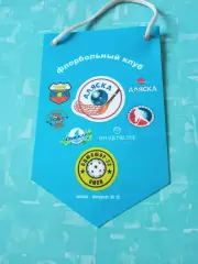 ВЫМПЕЛ, с 2 сторон. Флорбольный клуб Аляска, Омск.