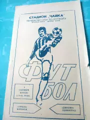 Стрела Воронеж - Динамо Ленинград. 9 сентября 1983 год