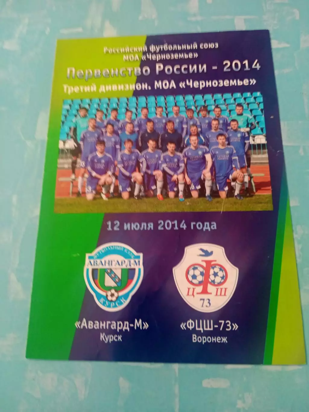 Авангард-М Курск - ФЦШ-73 Воронеж. 12 июля 2014 год