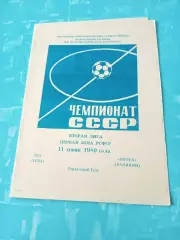 ТОЗ Тула - Волга Калинин. 11 июня 1980 год
