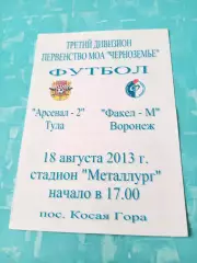 Арсенал-2 Тула - Факел-М Воронеж. 18 августа 2013 год
