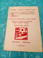 Волжанка Чебоксары - Идель Уфа. 1996 год