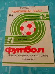 Волгарь Астрахань - Гоязан Казах. 9 октября 1990 год
