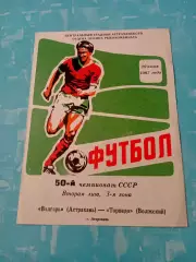 Волгарь Астрахань - Торпедо Волжский. 29 июня 1987 год