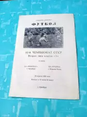 Прогресс Оренбург - Уралец Нижний Тагил. 20 апреля 1989 год