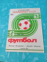 Волгарь Астрахань - Дружба Майкоп. 7 июня 1990 год