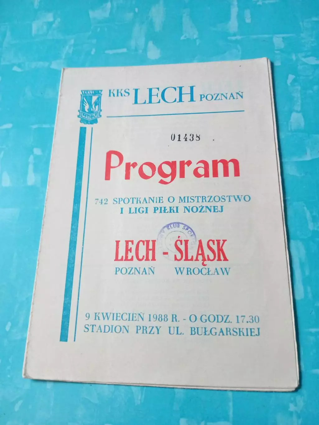 Lech - Slask. 1988 год