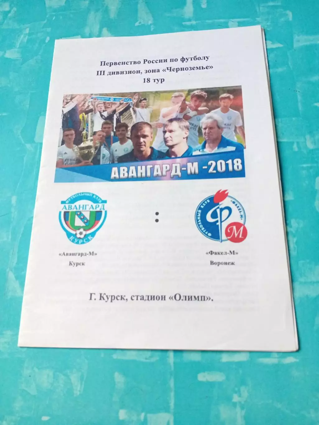 Авангард-М Курск - Факел-М Воронеж. 1 сентября 2018 год