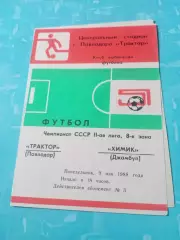 Трактор Павлодар - Химик Джамбул. 9 мая 1988 год