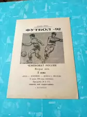 Ока Коломна - ЦСКА-2 Москва. 31 июля 1992 год