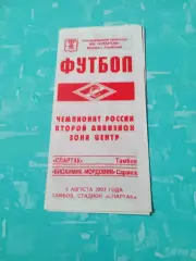Спартак Тамбов - Биохимик-Мордовия Саранск. 4 августа 2003 год