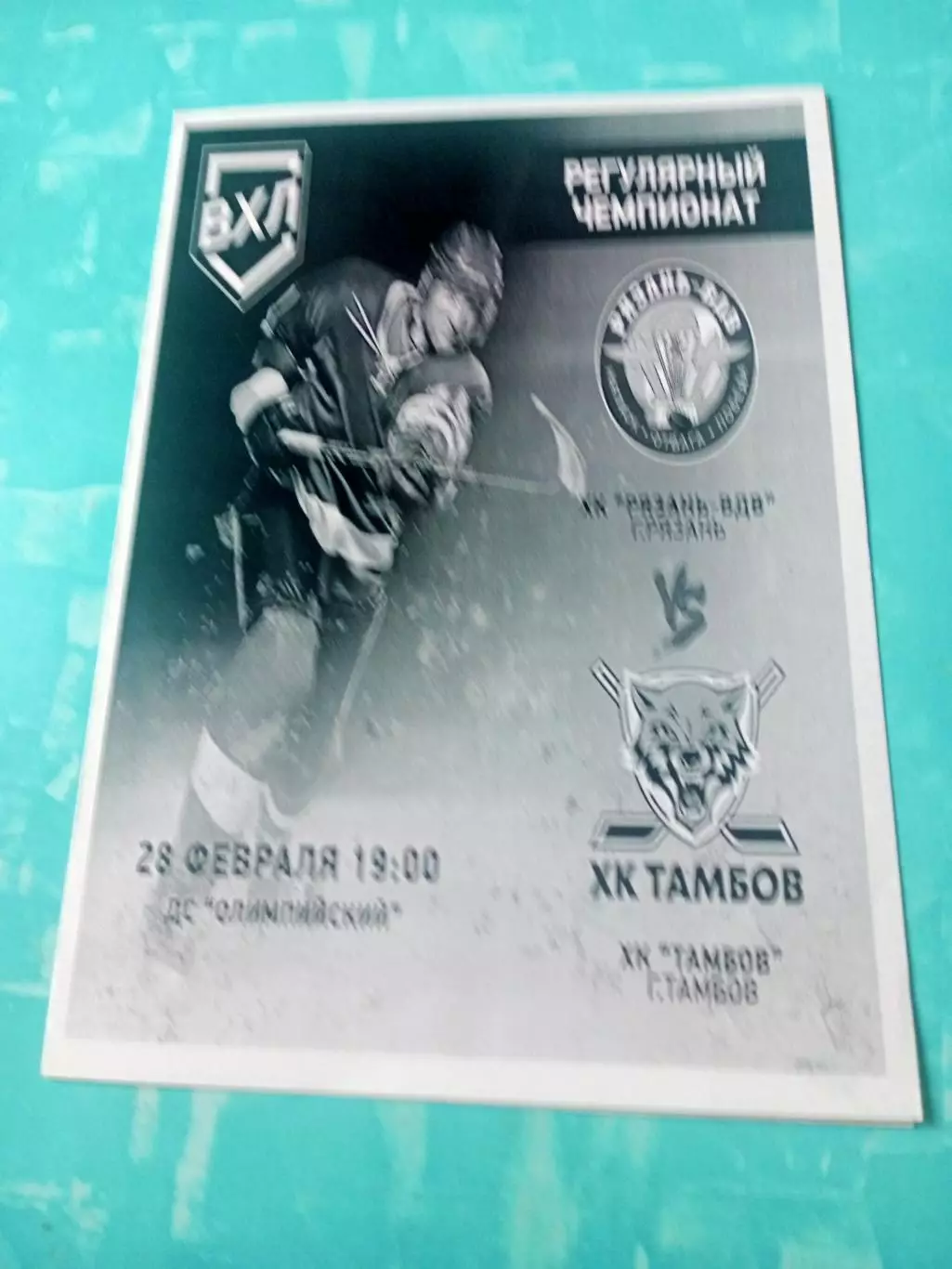 Рязань-ВДВ - ХК Тамбов. 28 февраля 2025 год