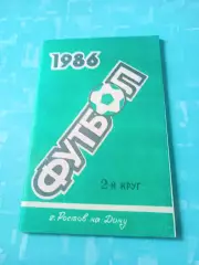 Футбол. Ростов-на-Дону. 1986 год, 2 круг