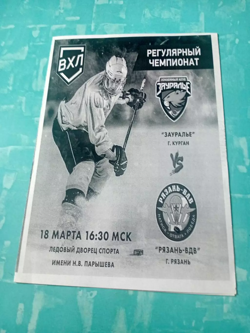 Рязань-ВДВ - Зауралье Курган. 18 марта 2025 год
