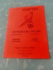 Спартак Луховицы - Зенит Пенза. 9 августа 2006 год