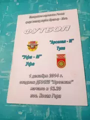Арсенал-М Тула - ФК Уфа-М. 1 декабря 2014 год