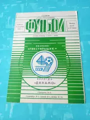 Текстильщик Иваново - Динамо Вологда. 6 сентября 1986 год