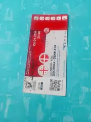 Билет. Грузия - Дания - 0:0. 8 сентября 2019 год