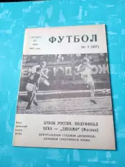 Кубок России. ЦСКА - Динамо Москва. 27 мая 1993 год
