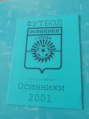 Футбол. Осинники (Кемеровская область). 2001 год - АКЦИЯ