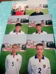 5 фото. Игроки юношеской сборной России по футболу, 1985 гр. - см.описание