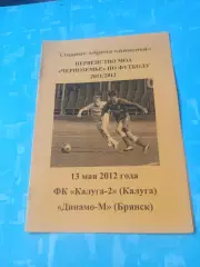 ФК Калуга-2 - Динамо-М Брянск. 13 мая 2012 год