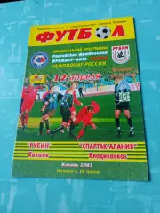 Рубин Казань - Спартак-Алания Владикавказ. 12 апреля 2003 год
