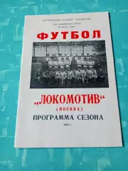 ФК Локомотив Москва, 1983 год