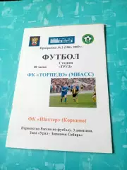 Торпедо Миасс - Шахтер Коркино. 6 июня 2009 год