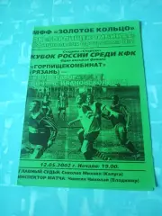 Кубок России. Горпищекомбинат Рязань - Кооператор Вичуга. 12 мая 2002 год