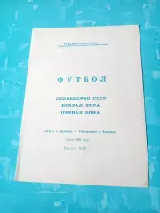 Ока Коломна - Волжанин Кинешма. 9 мая 1989 год