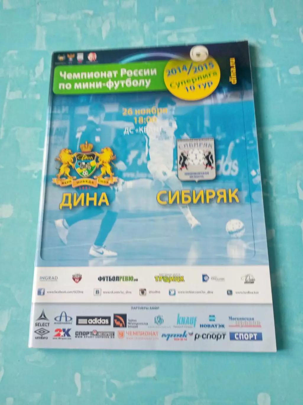 Дина Москва - Сибиряк Новосибирск. 26 ноября 2014 год