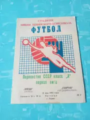 Звезда Пермь - Спартак Орджоникидзе. 19 мая 1972 год