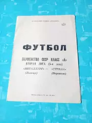 Металлург Липецк - Стрела Воронеж. 12 июля 1984 год