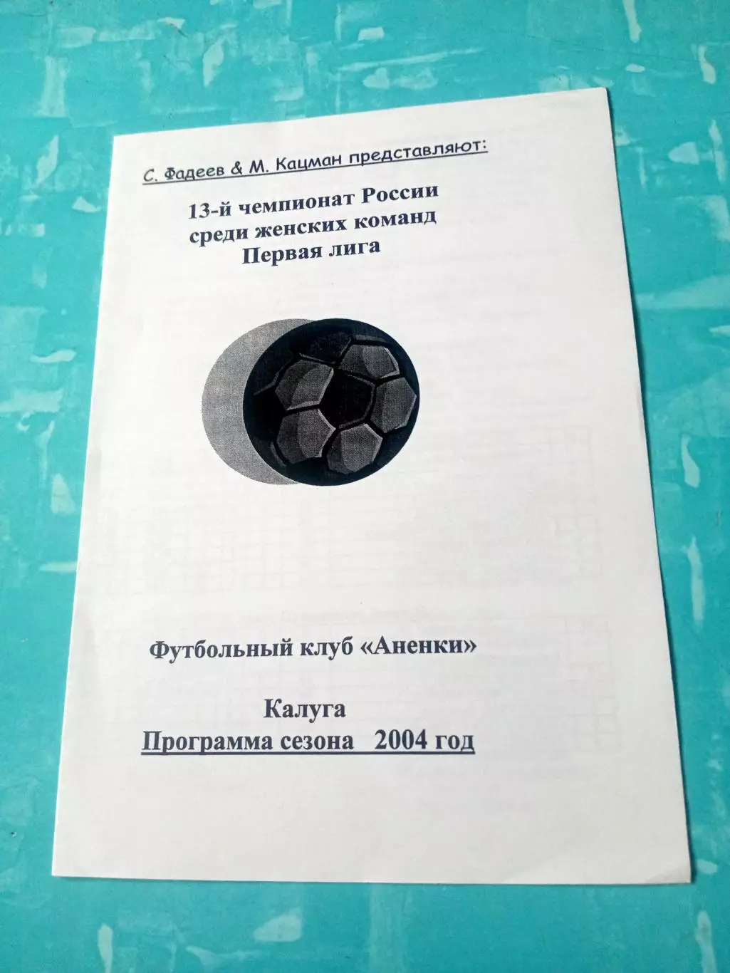 ФК Аненки Калуга. 2004 год